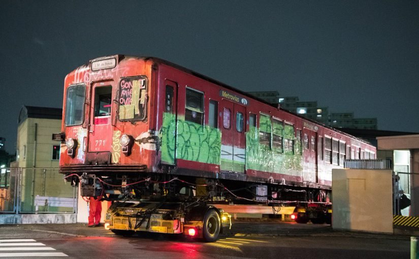 Los "rojitos" de la línea B del subte volvieron a Japón