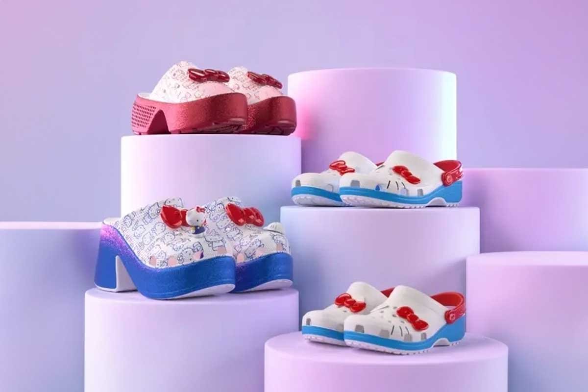 Hello Kitty celebra sus 50 años con una colección exclusiva de Crocs