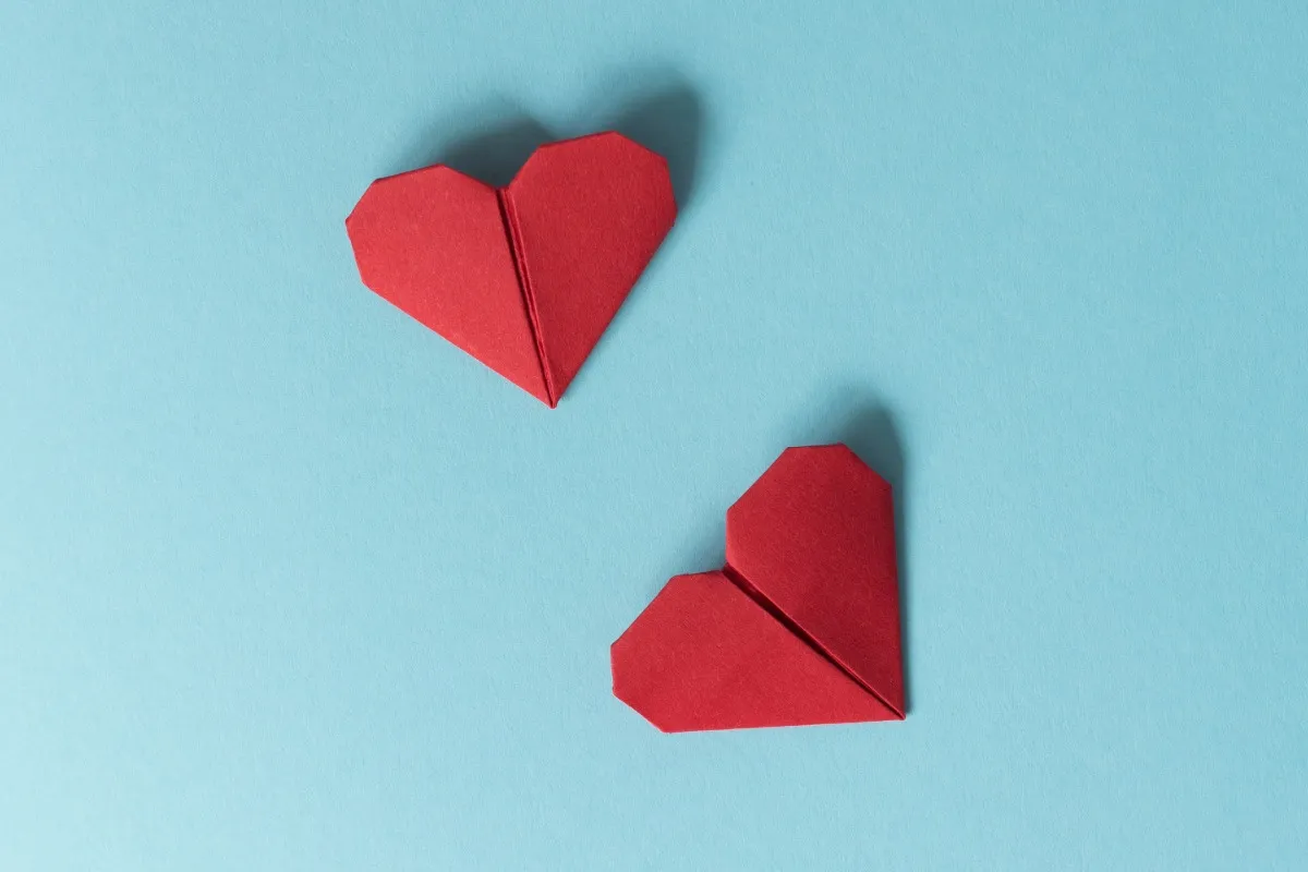 corazon de origami
