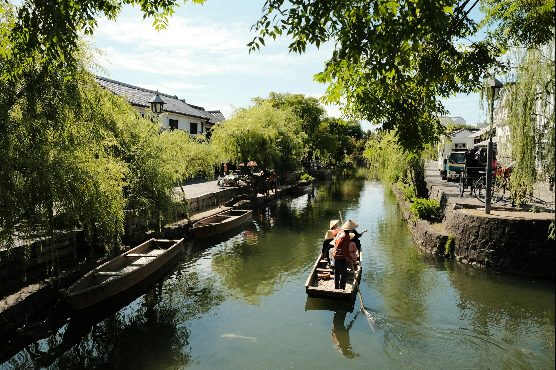 Canal del barrio histórico de Kurashiki, Okayama